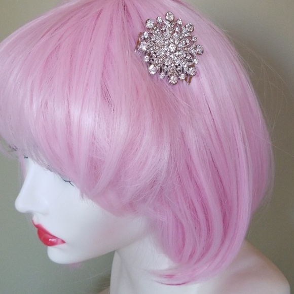 Rhinestone Hair Comb Flapper Deco Nouveau 1920's - Picture 8 of 8